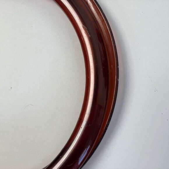 Vintage 1970s Italian Macrame Crochet Bag with Acrylic Circular handles - groovy - Picture 7 of 13